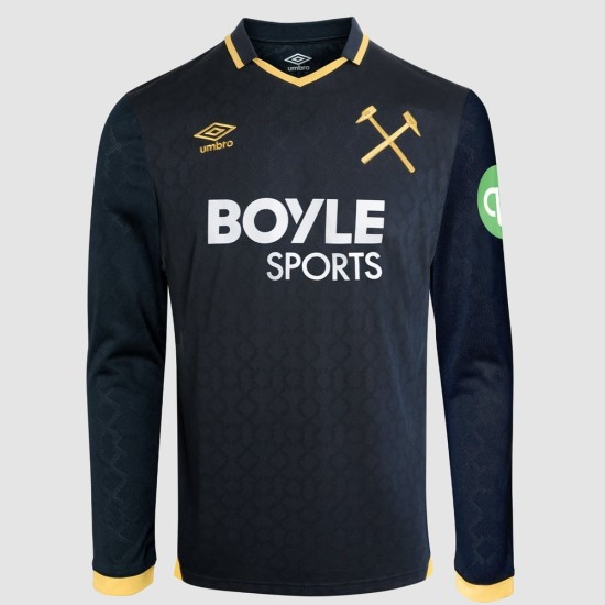 Mujer West Ham United 2025/26 Tercera Camiseta Manga Larga Mujer West Ham United 2025/26 Tercera Camiseta Manga Larga