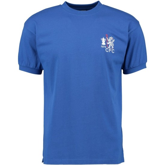Camiseta Retro Campeones FA Cup Chelsea 1970 para Hombre Camiseta Retro Campeones FA Cup Chelsea 1970 para Hombre