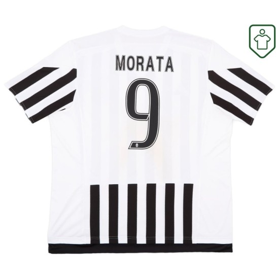 Camiseta retro Juventus 2015/16 local para hombre Morata #9 Camiseta retro Juventus 2015/16 local para hombre Morata #9