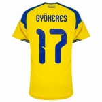 Hombre Camiseta Suecia 2026 Local Auténtica Mundial GYÖKERES #17 Hombre Camiseta Suecia 2026 Local Auténtica Mundial GYÖKERES #17