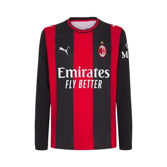 Camiseta de manga larga de local Milan 2026/27 para hombre Camiseta de manga larga de local Milan 2026/27 para hombre