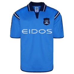 Camiseta Retro de Local Manchester City 2001 para Hombre