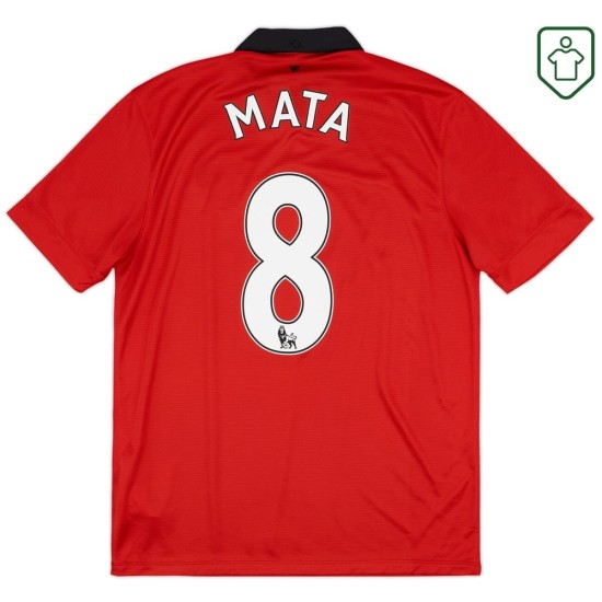 Camiseta retro local hombre Manchester United 2013/14 Mata #8