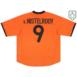 Camiseta retro local Países Bajos 2000/02 para hombre V.Nistelrooy #9