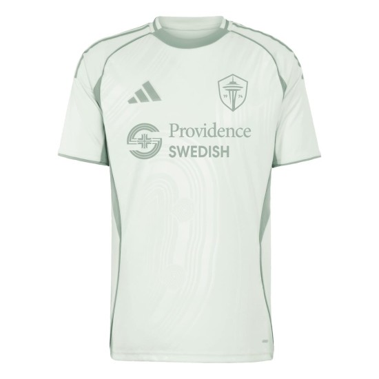 Camiseta Previa al Partido Tercera Mujer Seattle Sounders FC 2025 - Verde Camiseta Previa al Partido Tercera Mujer Seattle Sounders FC 2025 - Verde
