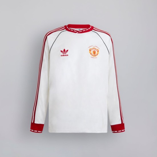 Camiseta Manga Larga Manchester United 1991 Away Retro Mujer