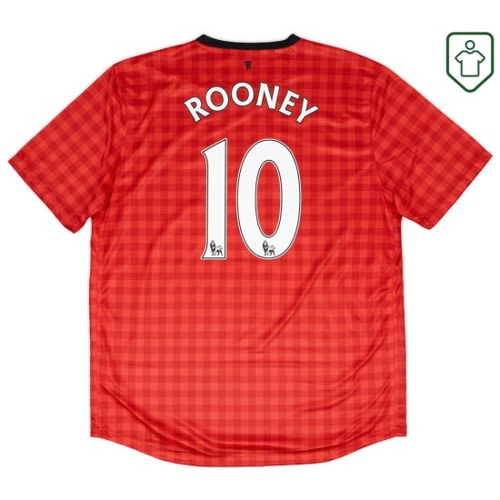 Camiseta retro local hombre Manchester United 2012/13 Rooney #10 Camiseta retro local hombre Manchester United 2012/13 Rooney #10