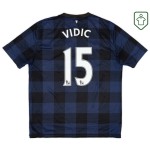 Camiseta retro visitante hombre Manchester United 2013/14 Vidic #15