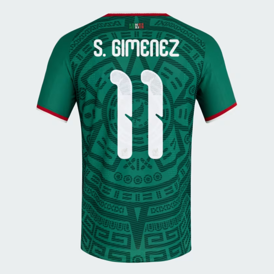 Camiseta Oficial Local México 2026 Niño S. GIMENEZ #11 Camiseta Oficial Local México 2026 Niño S. GIMENEZ #11