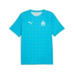 Niño OM 2025/26 Tercera Camiseta de Prepartido - Azul Celeste
