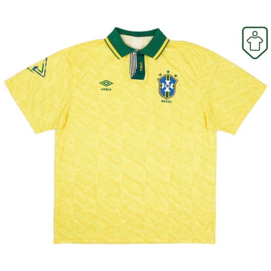 Camiseta retro local Brasil 1992/93 para hombre Camiseta retro local Brasil 1992/93 para hombre
