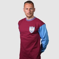 Camiseta Retro Manga Larga FA Cup West Ham United 1964 Hombre Camiseta Retro Manga Larga FA Cup West Ham United 1964 Hombre
