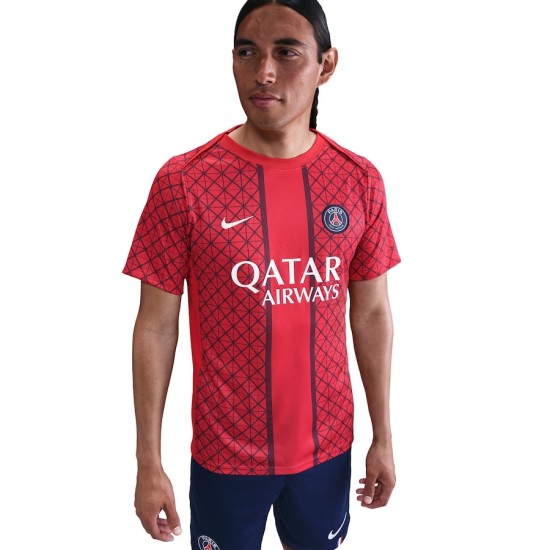 Niño Camiseta pre-partido tercera PSG 2025/26 - Roja