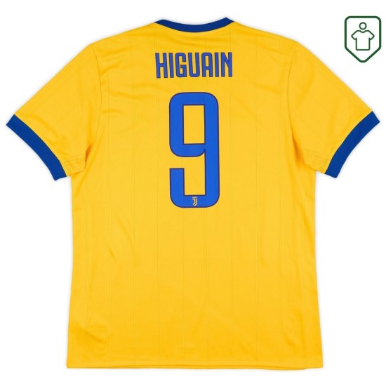 Camiseta retro Juventus 2017/18 visitante para hombre Higuaín #9 Camiseta retro Juventus 2017/18 visitante para hombre Higuaín #9