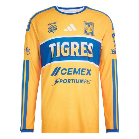 Camiseta de manga larga de local Tigres UANL 2026/27 para hombre Camiseta de manga larga de local Tigres UANL 2026/27 para hombre
