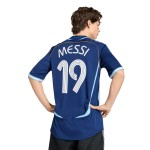 Camiseta Retro Visitante Argentina 2006 para Hombre Messi #19 Camiseta Retro Visitante Argentina 2006 para Hombre Messi #19
