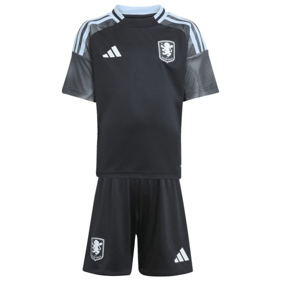 Kit de visitante Aston Villa 2025/26 para niño