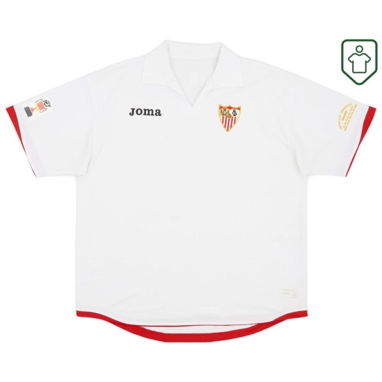 Hombre Camiseta retro final de copa Sevilla FC 2007
