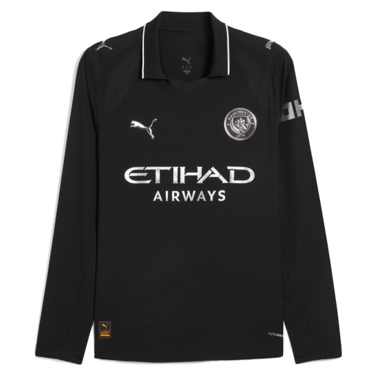Camiseta de Visitante de Manga Larga Mujer Manchester City 2025/26