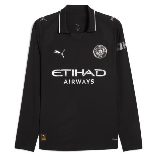 Camiseta de Visitante de Manga Larga Niño Manchester City 2025/26 Camiseta de Visitante de Manga Larga Niño Manchester City 2025/26