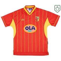 Hombre Camiseta retro local RC Lens 1999/00 Hombre Camiseta retro local RC Lens 1999/00
