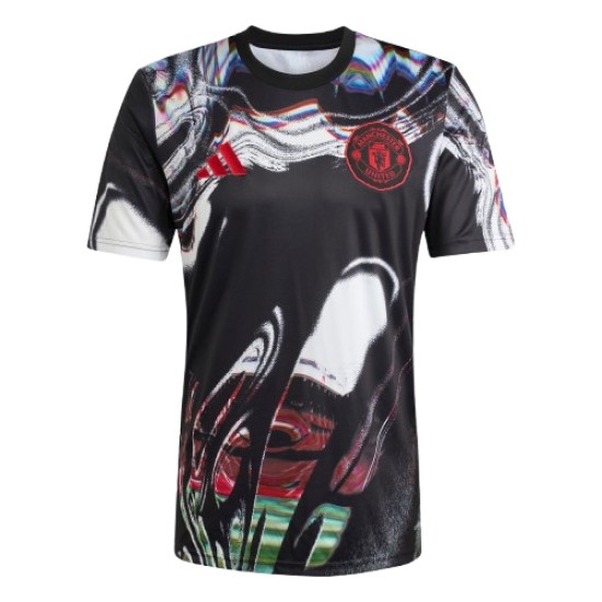Hombre Manchester United 2025/26 Tercera Camiseta Pre Match - Negra