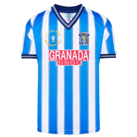 Camiseta Retro Final FA Cup 1987 de Coventry City de Mujer