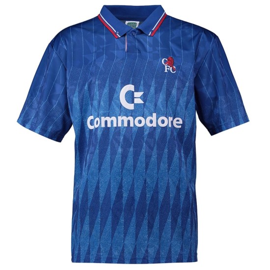 Camiseta Retro Chelsea Infantil 1990 - Azul Camiseta Retro Chelsea Infantil 1990 - Azul