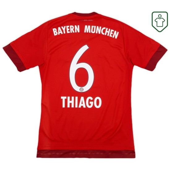 Camiseta retro Bayern Múnich 2015/16 local para hombre Thiago #6 Camiseta retro Bayern Múnich 2015/16 local para hombre Thiago #6