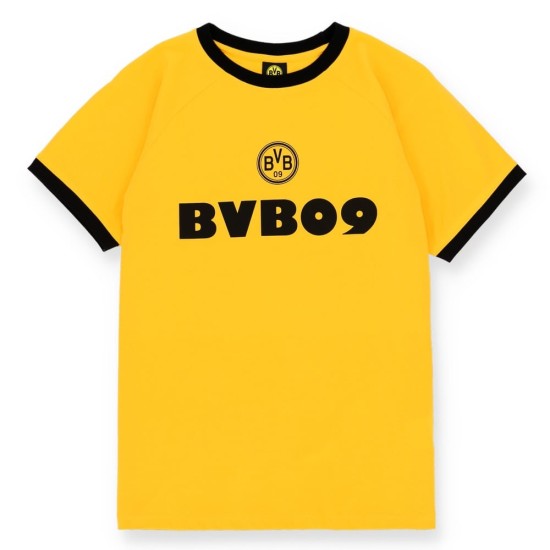 Camiseta retro de los 70 del BVB Borussia Dortmund para niño