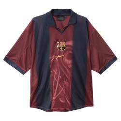 Camiseta Hombre FC Barcelona X TRAVIS SCOTT Retro 2000/01 Home Esqueleto