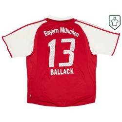 Camiseta retro Bayern Múnich 2003/04 local para hombre Ballack #13