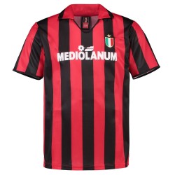 Camiseta retro Milan 1988 local para hombre