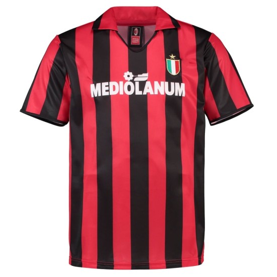 Camiseta retro Milan 1988 local para hombre Camiseta retro Milan 1988 local para hombre