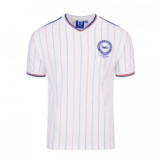 Mujeres Brighton & Hove Albion 1983 De visitante Retro Camiseta Finalistas FA Cup Mujeres Brighton & Hove Albion 1983 De visitante Retro Camiseta Finalistas FA Cup