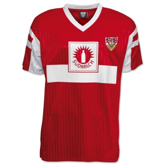 Camiseta del campeonato tercero VfB Stuttgart 1992 - Roja