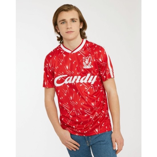 Camiseta Retro de Casa Candy 1989/91 Liverpool Infantil