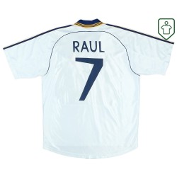 Hombre Camiseta retro local Real Madrid 1998/00 Raúl #7