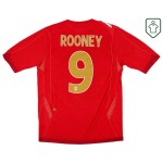 Camiseta retro visitante Inglaterra 2006/08 para hombre Rooney #9 Camiseta retro visitante Inglaterra 2006/08 para hombre Rooney #9