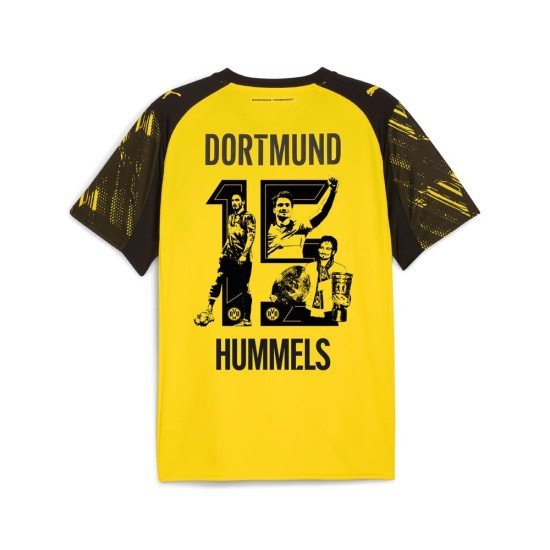 Camiseta Hummels Primera Equipo 2025/26 BVB Borussia Dortmund para Mujer #15 Camiseta Hummels Primera Equipo 2025/26 BVB Borussia Dortmund para Mujer #15