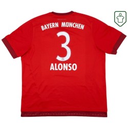 Camiseta retro Bayern Múnich 2015/16 local para hombre Alonso #3