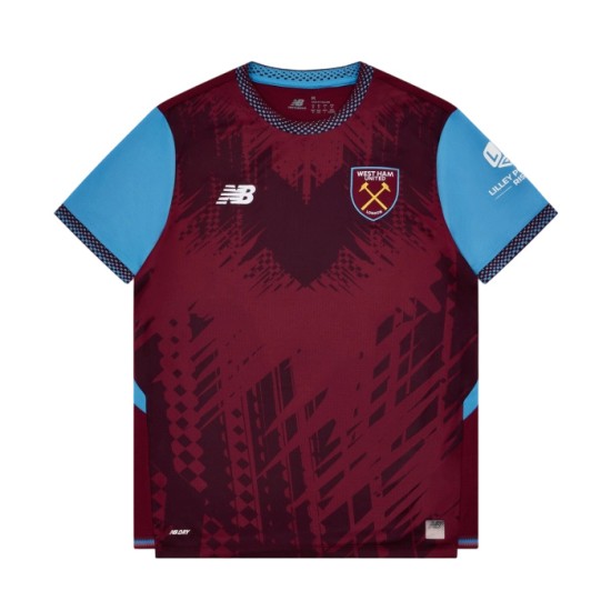 Camiseta de Local Sin Patrocinador West Ham United 2026/27 para Mujer Camiseta de Local Sin Patrocinador West Ham United 2026/27 para Mujer