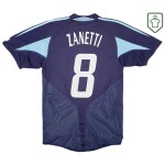 Camiseta retro visitante Argentina 2004/05 para hombre Zanetti #8 Camiseta retro visitante Argentina 2004/05 para hombre Zanetti #8