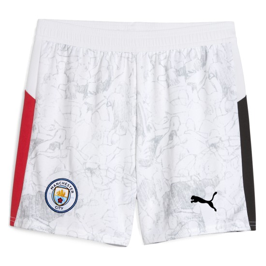 Pantalones cortos niño Manchester City 2025/26 KidSuper - Blancos