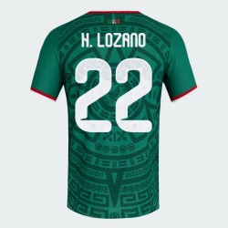 Camiseta Oficial Local México 2026 Hombre H. LOZANO #22