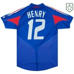 Camiseta retro local Francia 2004/06 para hombre Henry #12