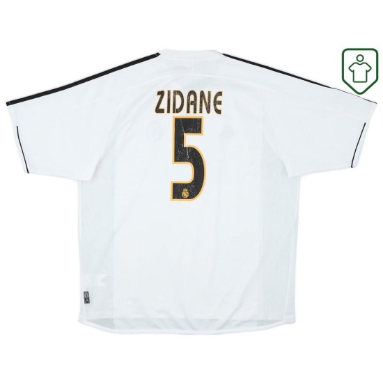 Hombre Camiseta retro local Real Madrid 2003/04 Zidane #5