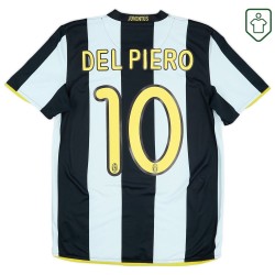 Camiseta retro Juventus 2008/09 local para hombre Del Piero #10