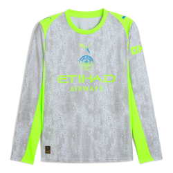 Niño Manchester City 2025/26 Tercera Camiseta de Manga Larga