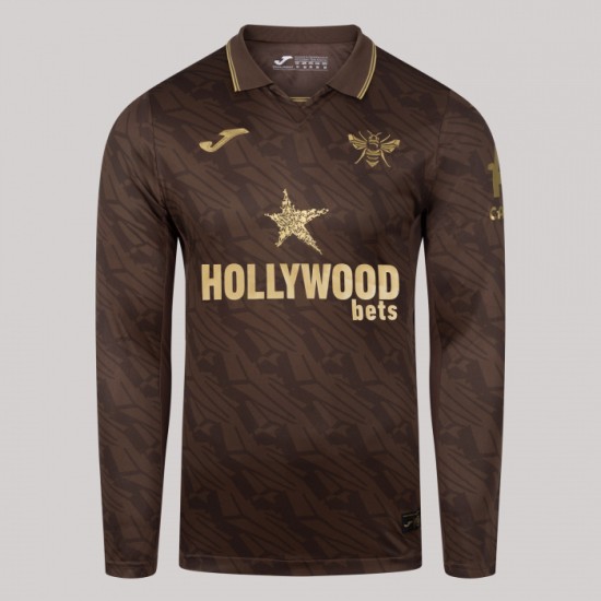 Hombre Camiseta de Manga Larga Visitante Brentford 2025/26 Hombre Camiseta de Manga Larga Visitante Brentford 2025/26